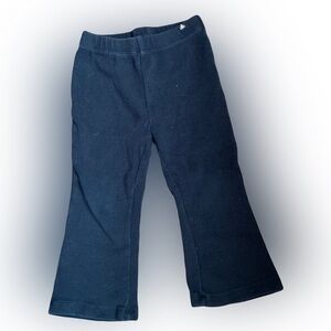 Black Ribbed Bellbottom pants